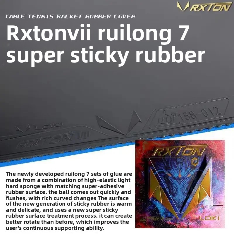 Table Tennis Db Rubbers - LOKI RXTON 7 Table Tennis Rubber