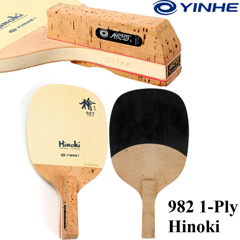 Table Tennis Paddles - YINHE 982 1-Ply Solid Hinoki Table