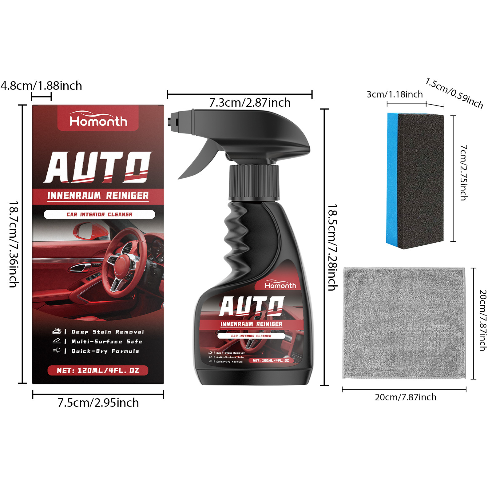 Hot Sale Car Interior Foam Cle - Rubber Cleaner Foam recension och pris