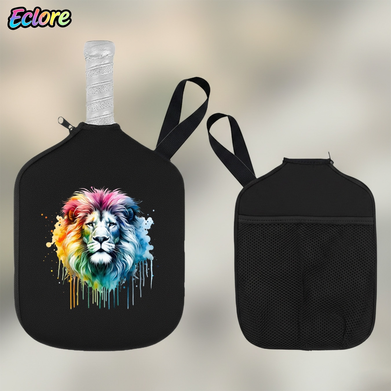 Colorful Watercolor Lion Head  - Table Tennis Paddles recension och pris
