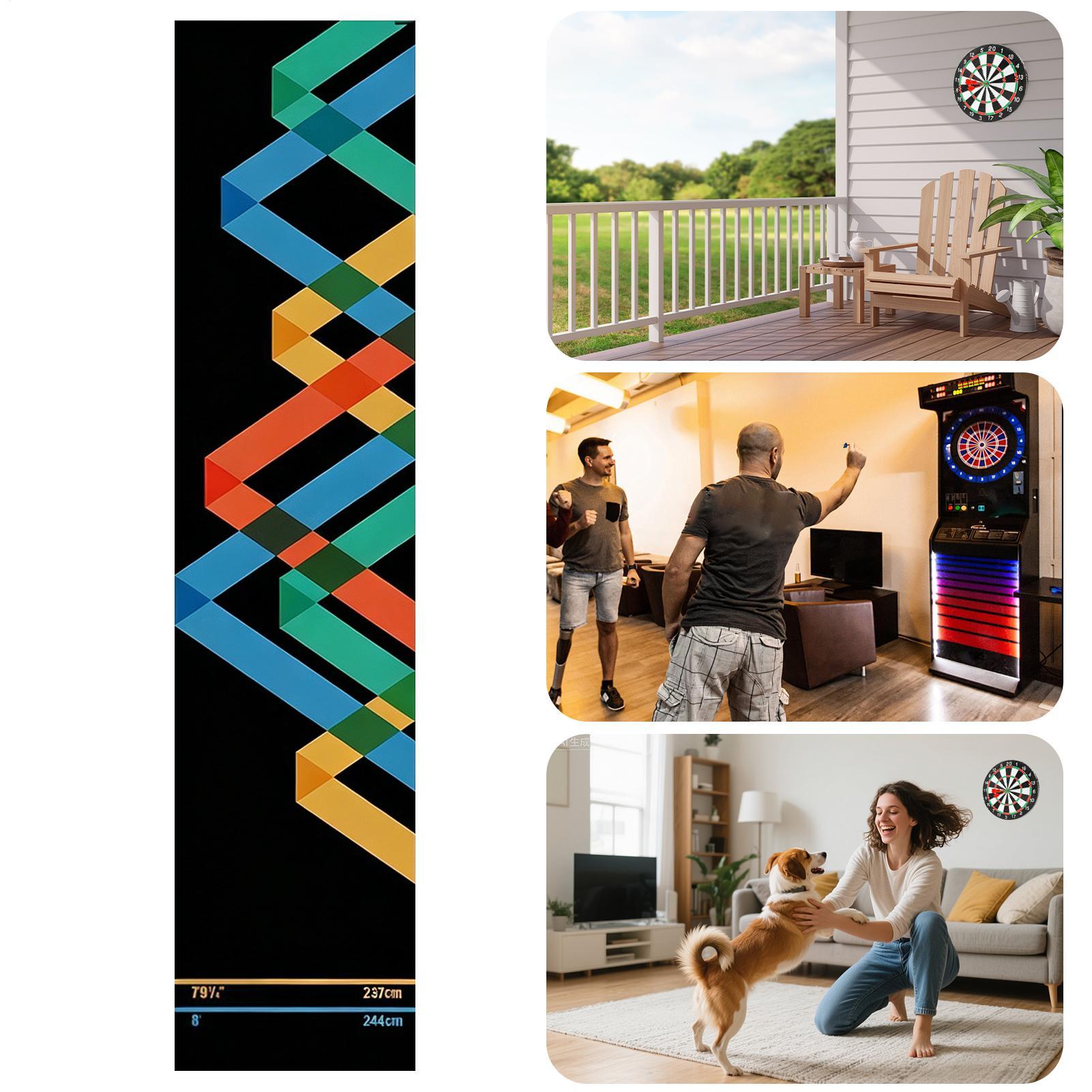 Dart Mat Portable Non-Slip Cry - Throw Distance Board recension och pris