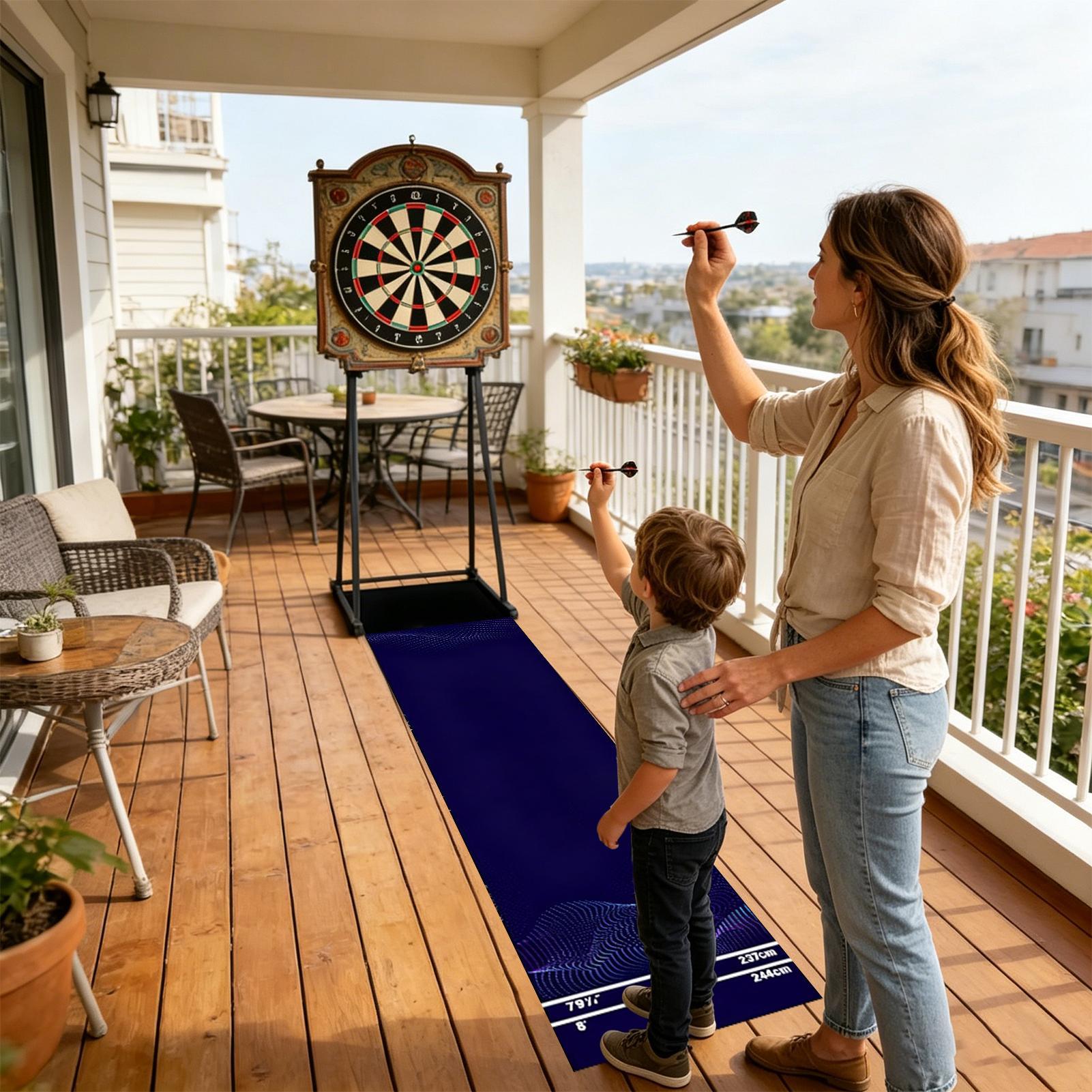 Dart Mat Portable Non-Slip Cry - Throw Distance Board recension och pris