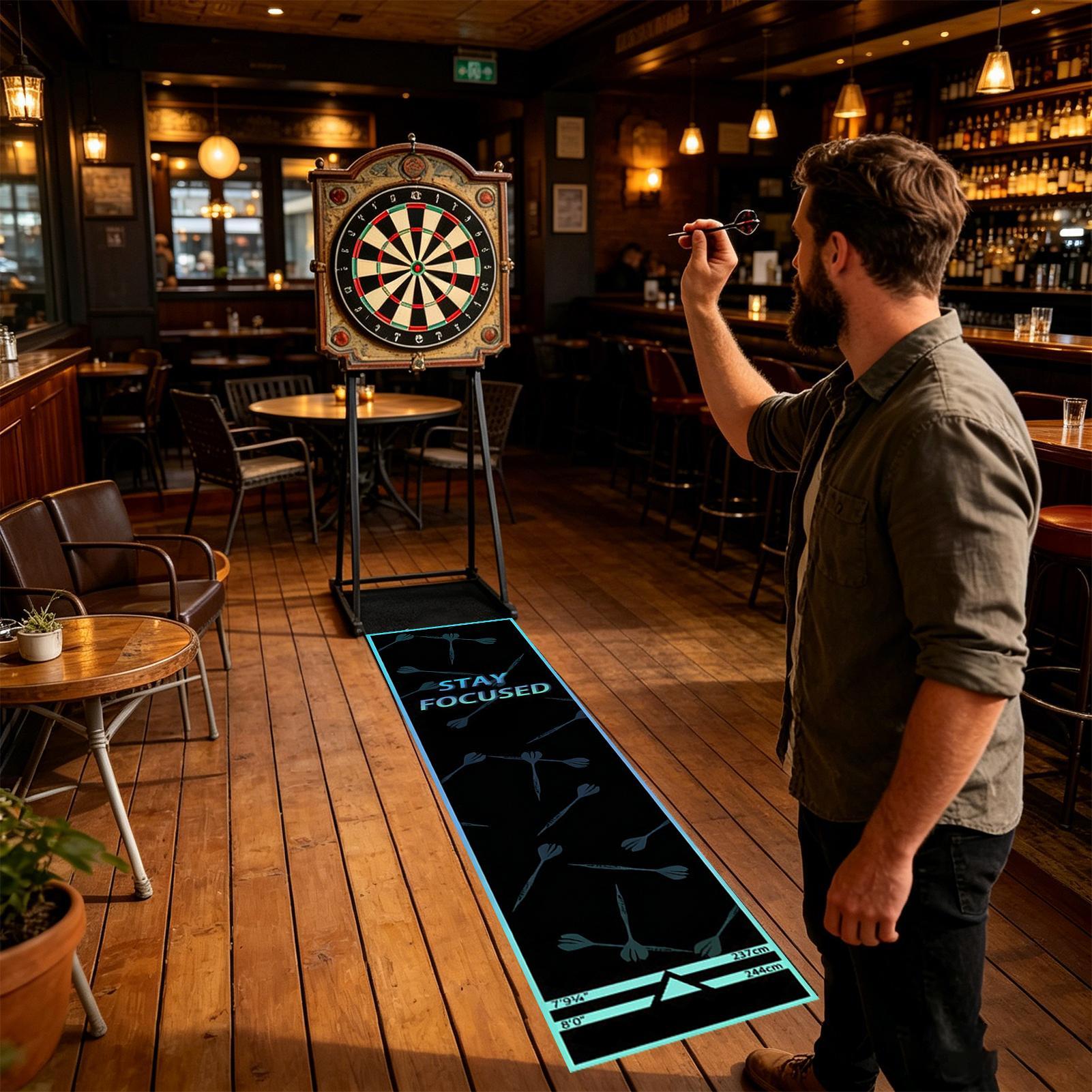 Protective Dart Rug Mat Dart B - Throw Distance Board recension och pris
