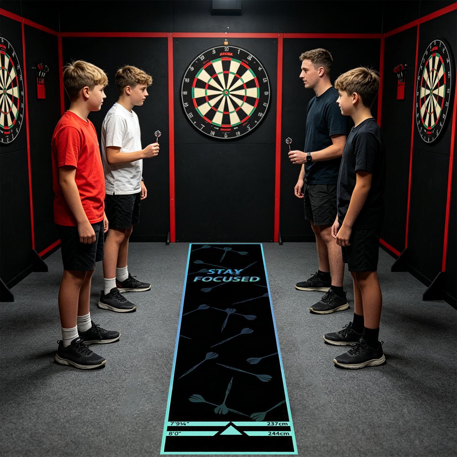 Dart Board Mat Portable Non-Sl - Throw Distance Board recension och pris