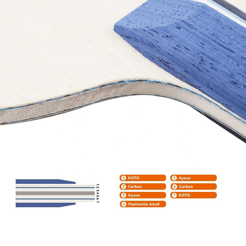 1PCS Blue Carbon Fiber Table T - Table Tennis Paddles recension och pris